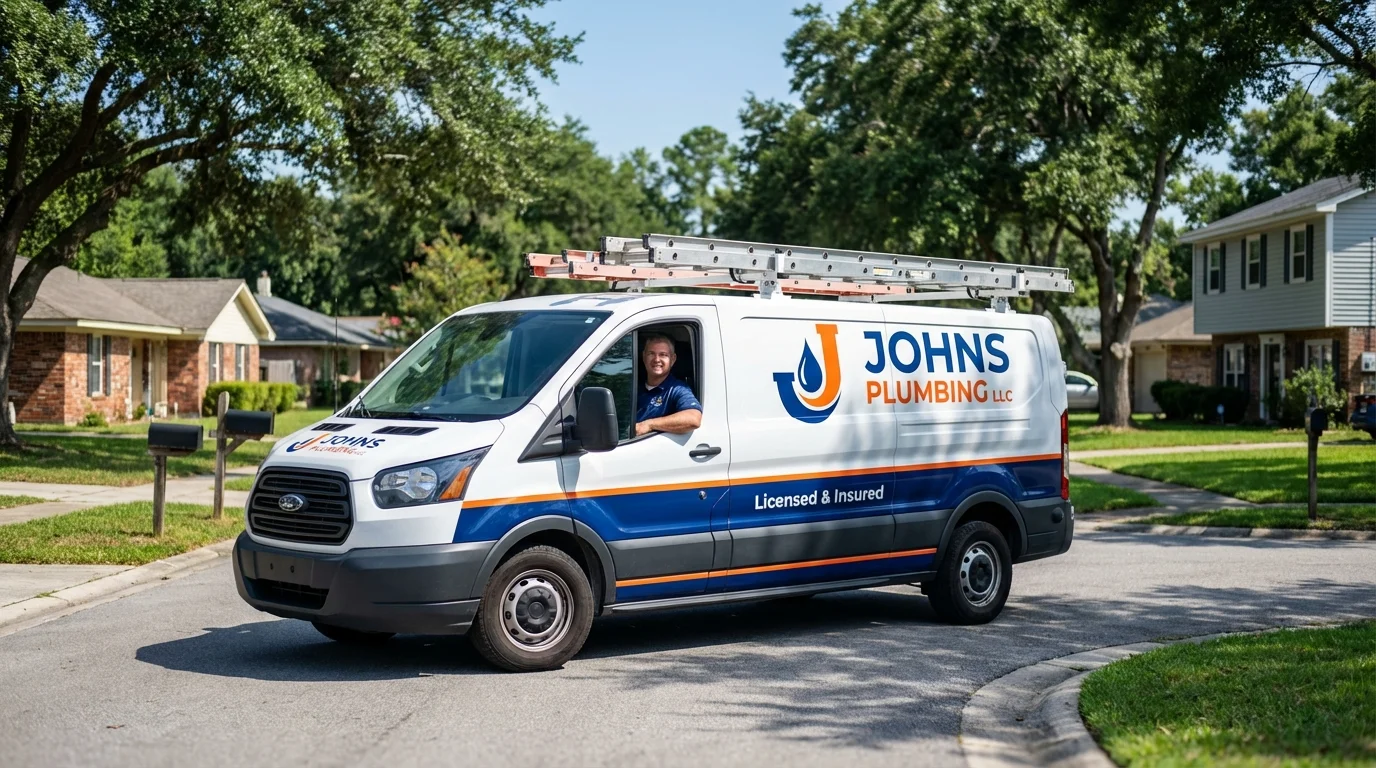 Johns Plumbing LLC service van in Hawesville, KY